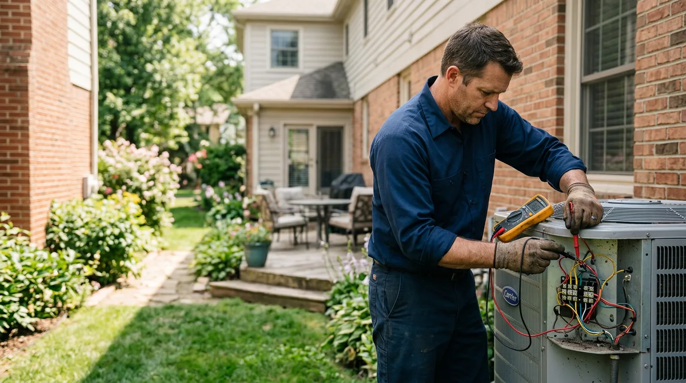 HVAC technician working near Port Gibson, NY